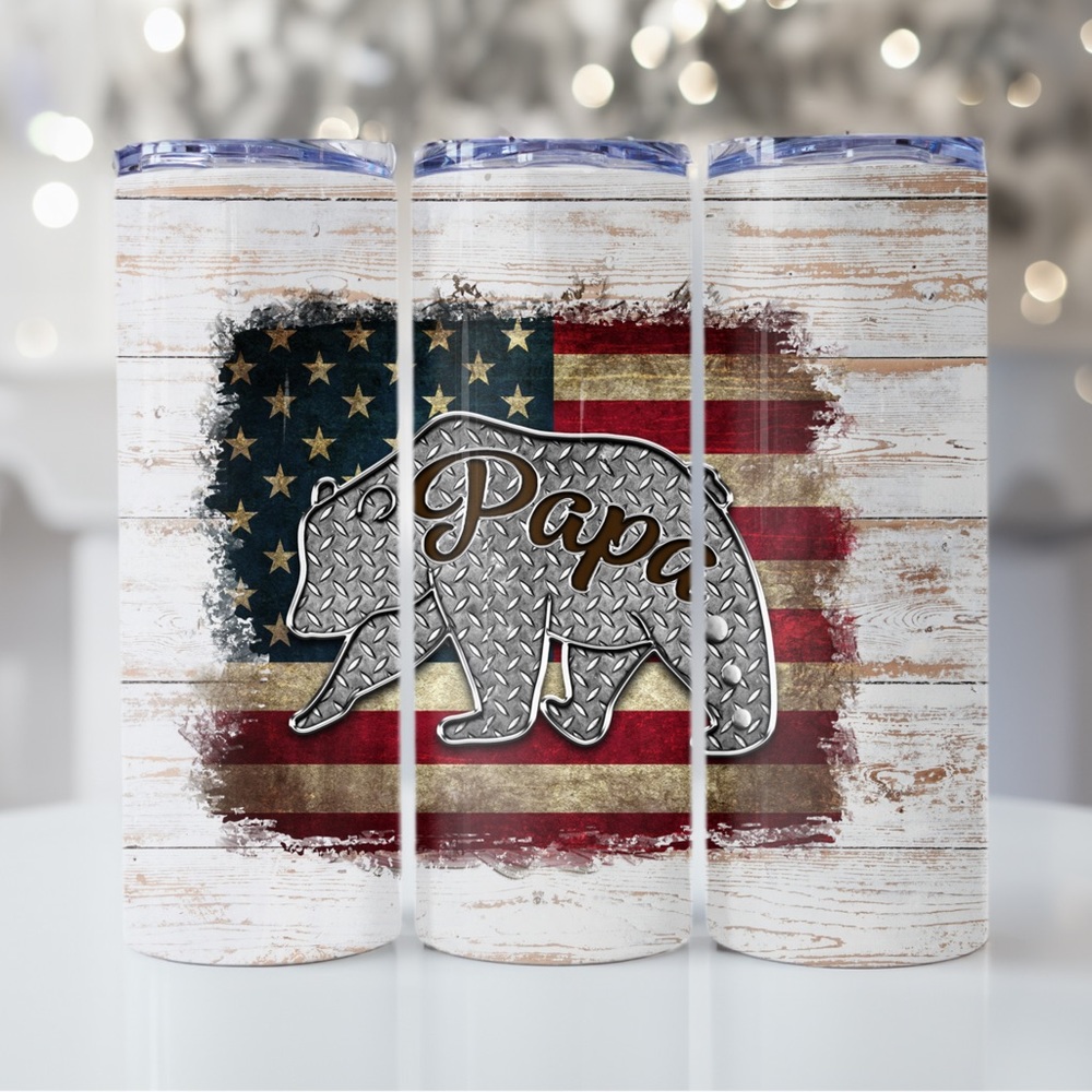Papa bear tumbler